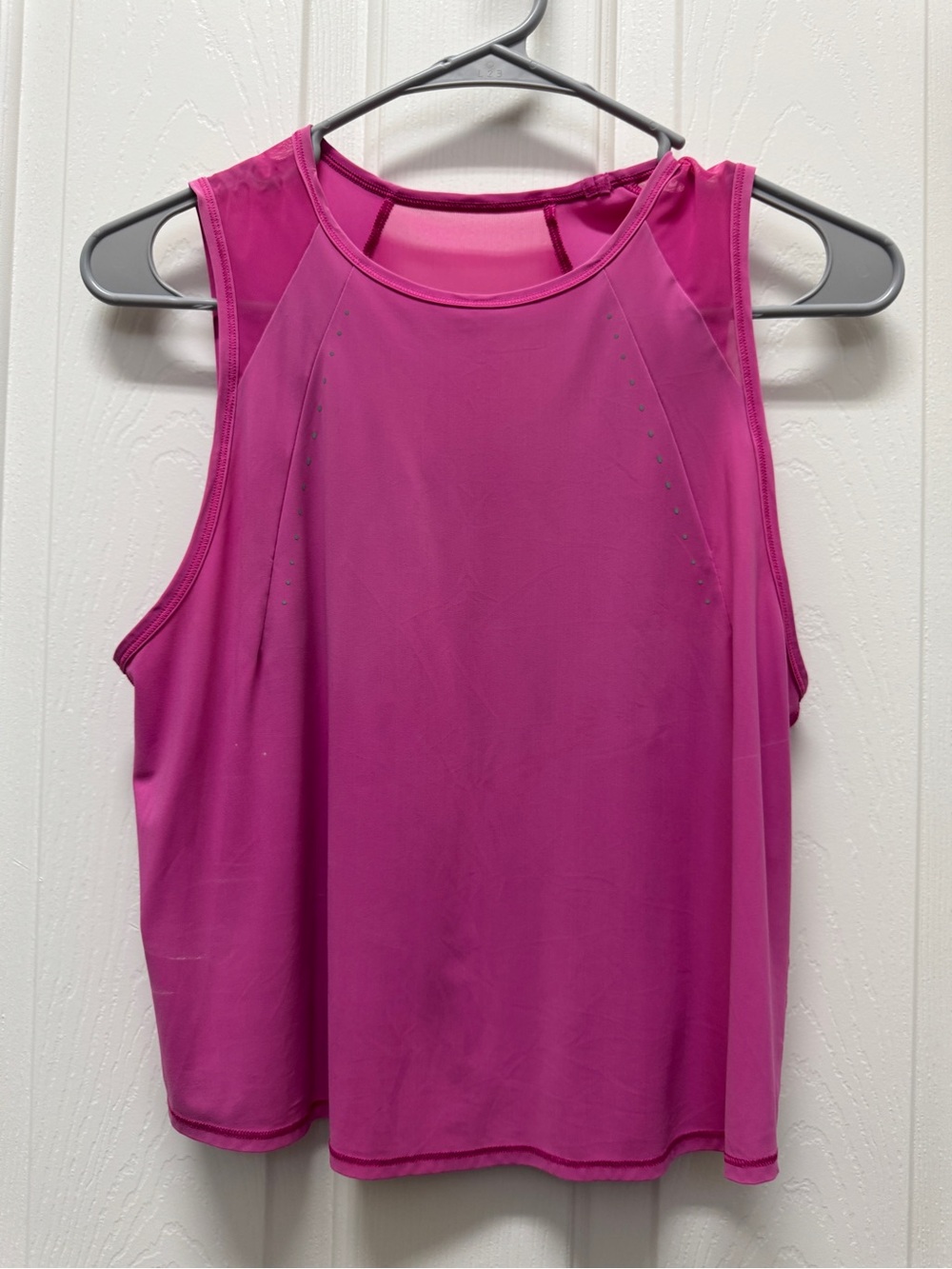 lululemon athletica Fuchsia Pink Mesh-Back Tank